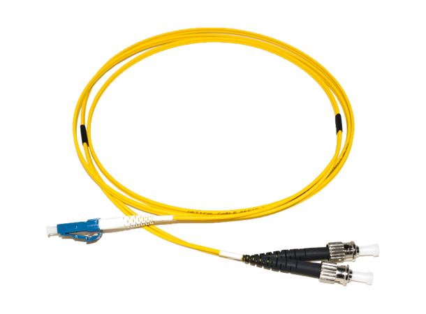 LinkIT fibersnor OS2 LC/ST 8m Duplex , SM , LSZH , Yellow 