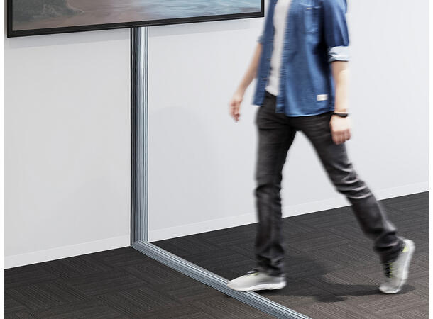 Multibrackets Cable Cover Floor PVC Grey 10m 