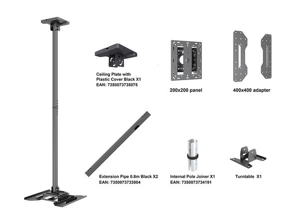 Multibrackets Ceiling Mount Pro Face Dow n VESA 200/300/400* 