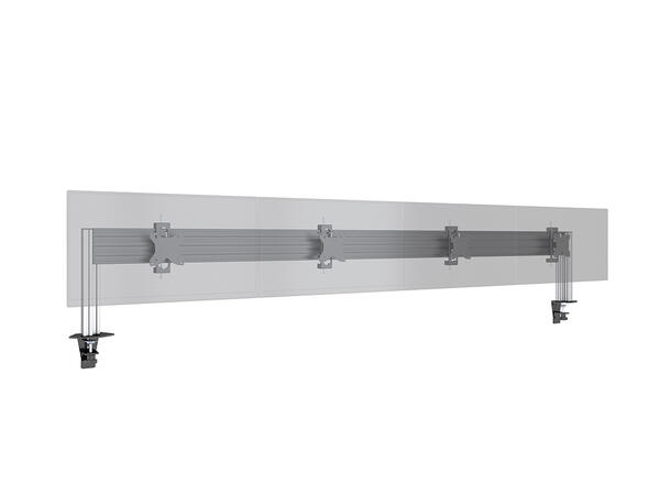 Multibrackets Deskmount Pro MBDM4X1U Sølv. 100x100, 20Kg, 4x 15"-32" 