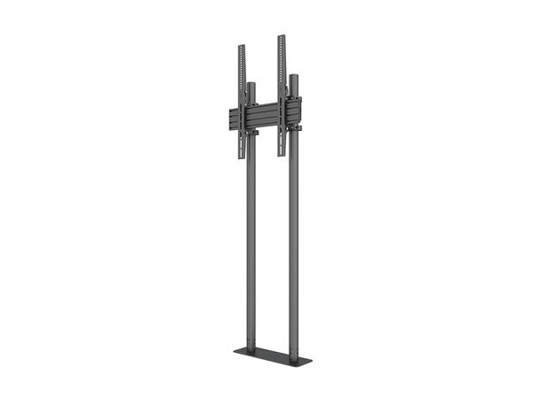 Multibrackets Gulvstativ Dual Pole Pro Svart, 400x600, 75K, 65"-90", portrett 