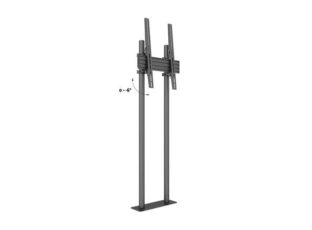 Multibrackets Gulvstativ Dual Pole Pro Svart, 400x600, 75K, 65"-90", portrett 