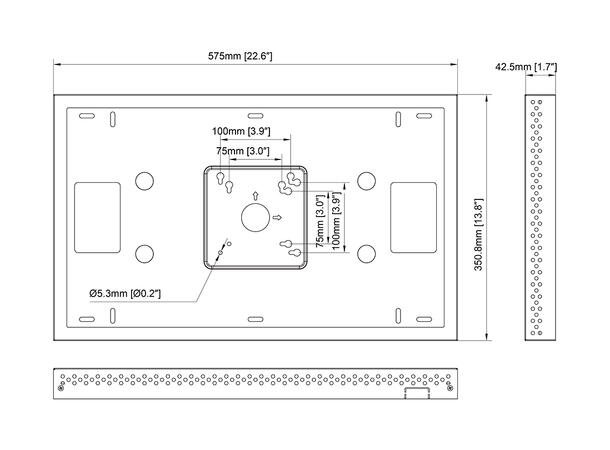 Multibrackets Pro Series - Enclosure 24" Svart, Samsung QB24R & QB24R-T 