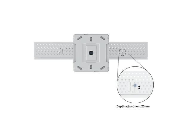 Multibrackets Pro Series - Enclosure 43" Ceiling Small White* 