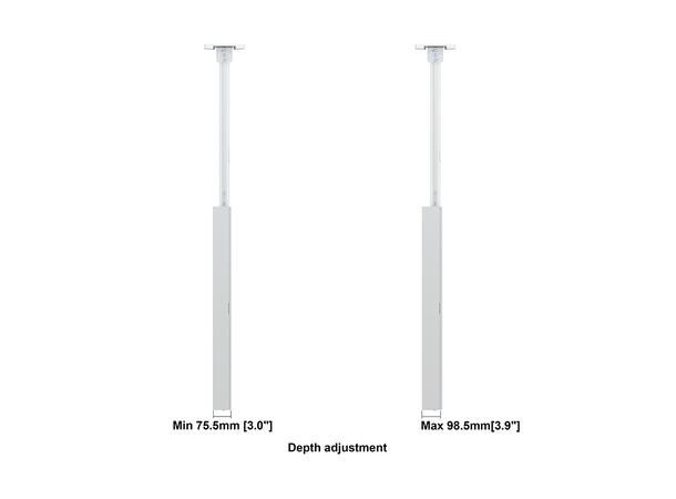 Multibrackets Pro Series - Enclosure 43" Ceiling Small White* 