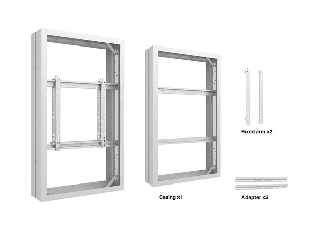 Multibrackets Pro Series - Enclosure 50" Medium B2B White 