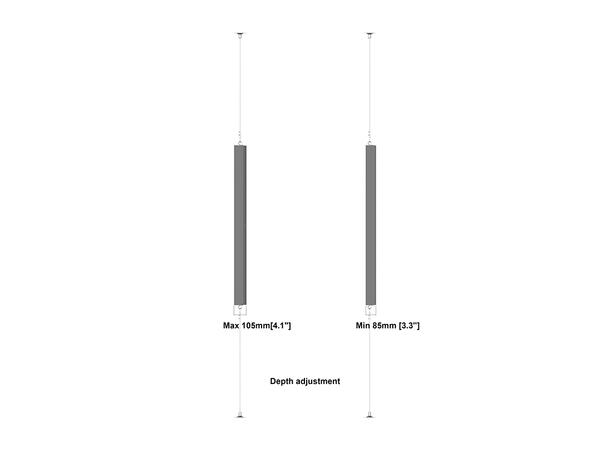 Multibrackets Pro Series - Enclosure 55" Wire F2C Medium Black* 