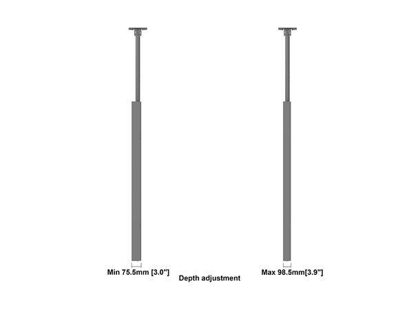 Multibrackets Pro Series - Enclosure 75" Ceiling Large Black* 