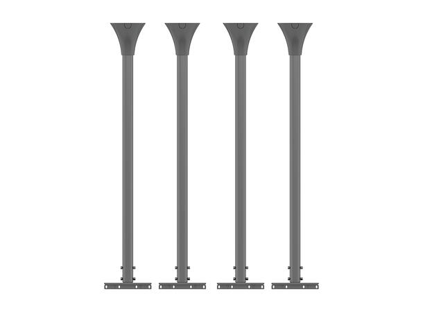 Multibrackets Pro Series - Floor to Ceil ing Kit Large Black* 