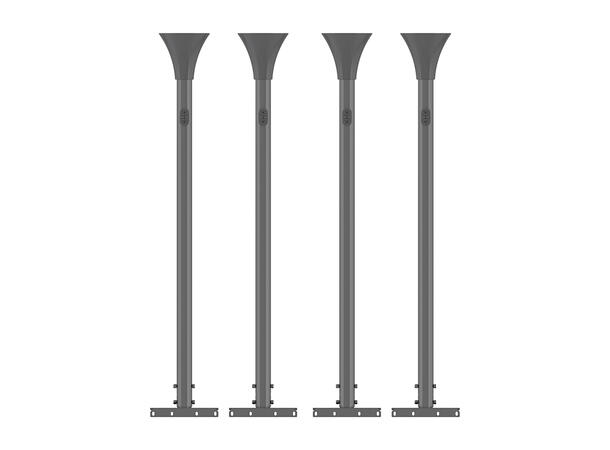 Multibrackets Pro Series - Floor to Ceil ing Kit Large Black* 