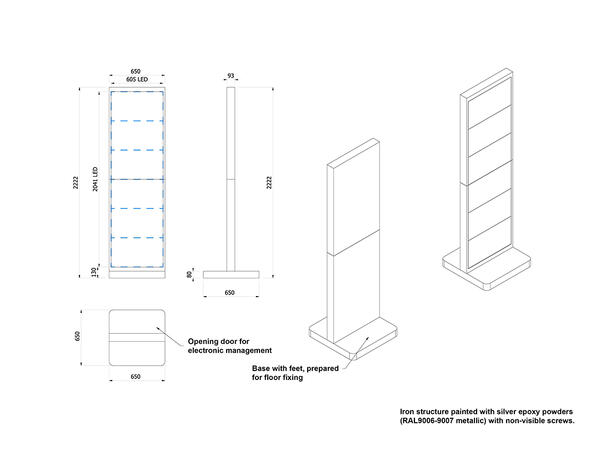 Multibrackets Pro Series - Leyard LED To tem 1X6 