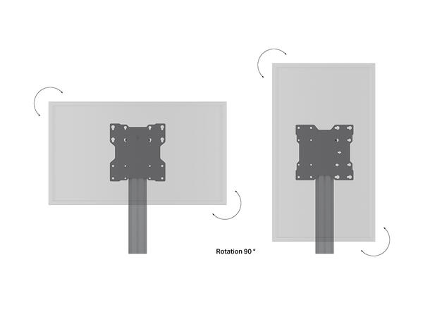 Multibrackets Pro VESA Tilt Column Mount Svart, 50Kg 