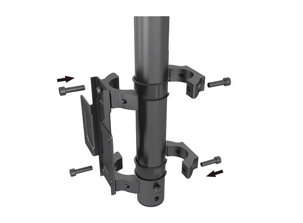 Multibrackets Pro takfeste MBC1USD svart, 600x400, 120Kg, 40-100" 