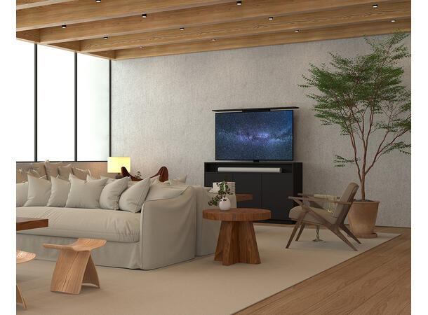 Multibrackets TV heis kabinett 65" Svart, 50Kg, VESA 600400 