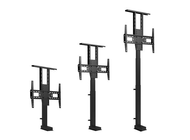 Multibrackets TV heis motorisert XL Svart | 60Kg | 600x400 | 37"-80" 