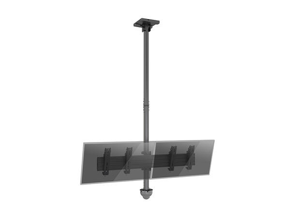 Multibrackets Takfeste MBC2X1U CCTV Svart | 200x200 | 30Kg | 58-155cm 