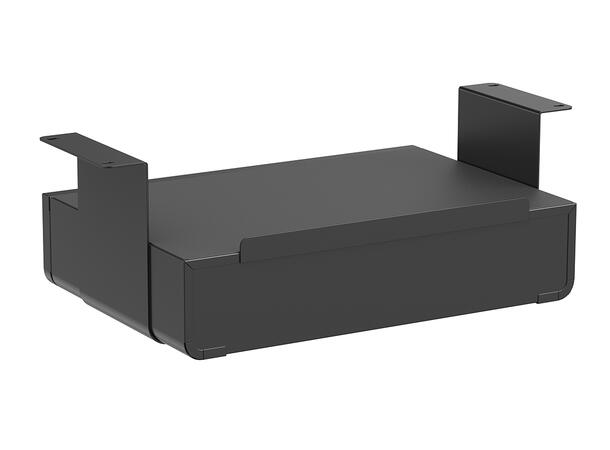 Multibrackets Under Desk Drawer Lockable Black with Shelf 