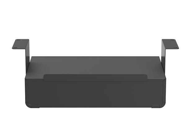 Multibrackets Under Desk Drawer Lockable Black with Shelf 