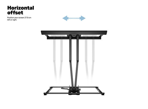 Multibrackets Veggfeste Pro Dual HD Svart, 700x500, 70Kg, 7-80cm 42-100" 