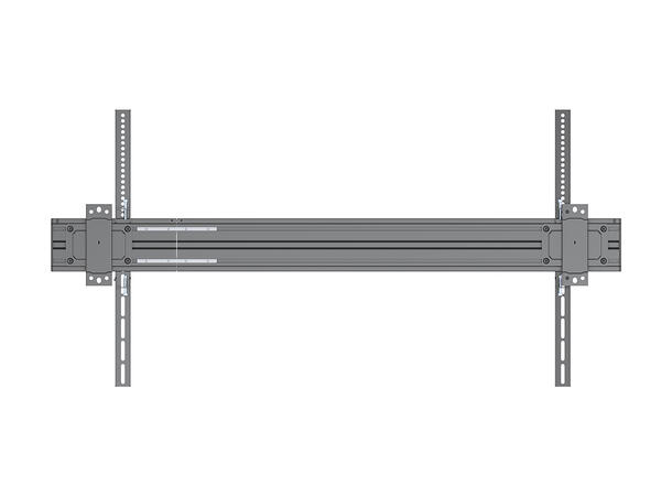 Multibrackets Veggfeste Pro MBW1U 1000 F Svart, 1000x600, 70Kg 