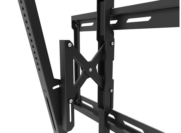 Multibrackets veggfeste pushout tilt 600 Svart, 43-85", 60kg, VESA 600x400 
