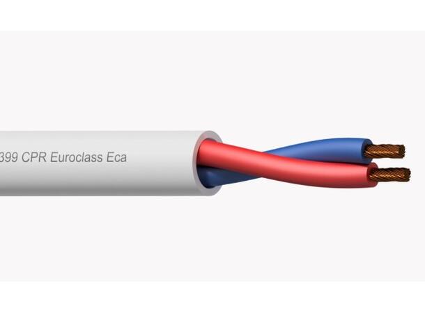 Procab  Høyttalerkabel BLS225-ECA 2x2.5mm² 100M Hvit 