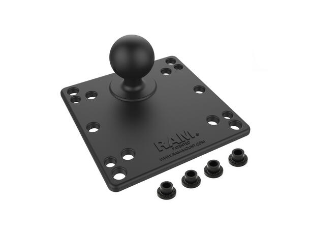 RAM Mount 100x100mm VESA Plate with Ball 1,5'' Rubber Ball / 4,75'' Plate 