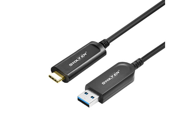 Stoltzen AOC USB 3.2 10 Gbps A-C 10 m Gen2 | Compatible with 3.0/2.0/1.1