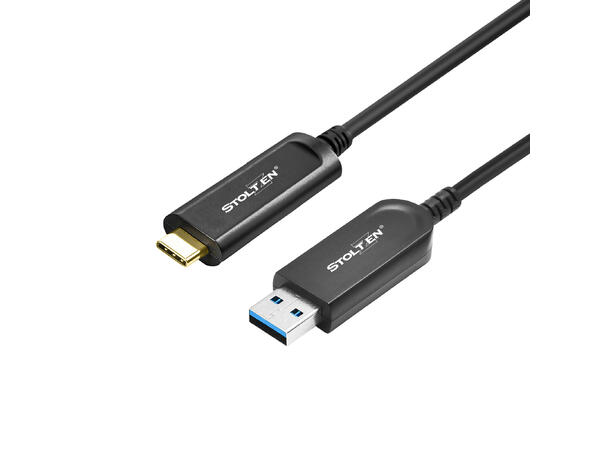 Stoltzen AOC USB 3.2 10 Gbps A-C 10 m Gen2 | Compatible with 3.0/2.0/1.1 
