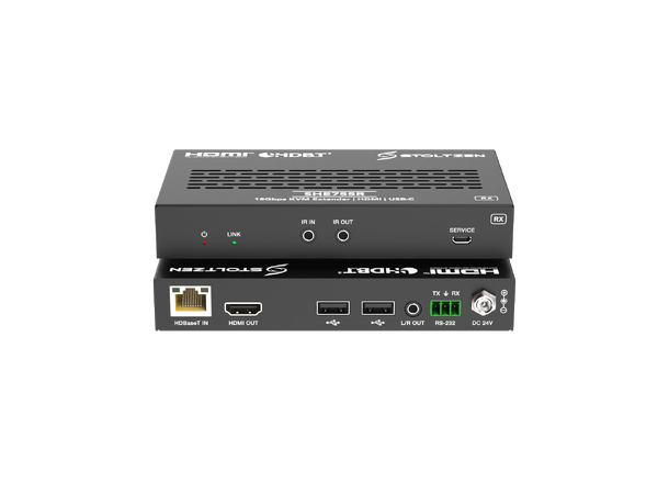 Stoltzen SHE755 HDBaseT™ Kit 18Gbps, HDMI/USB-C, HDBaseT 3.0, USB 2.0