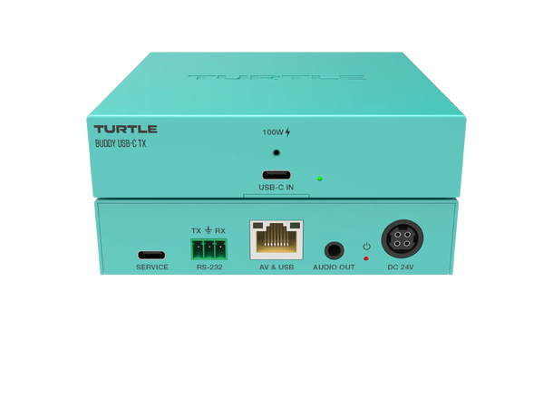 Turtle AV Boardroom Buddy USB-C TX 4K60, USB 3.2 Gen1 2.5Gbps Data 100W PD 