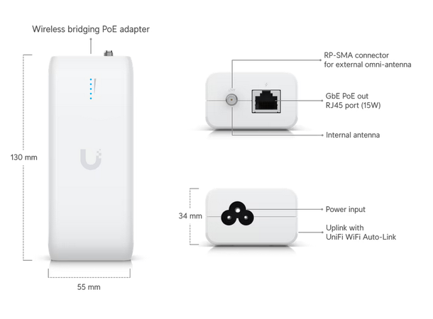 Ubiquiti Device Bridge 1 x RJ45 