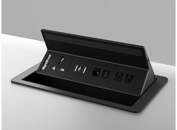 Wyrestorm IDB-400-MS-C Flip Up In-Desk Connectivity | USB Charging 