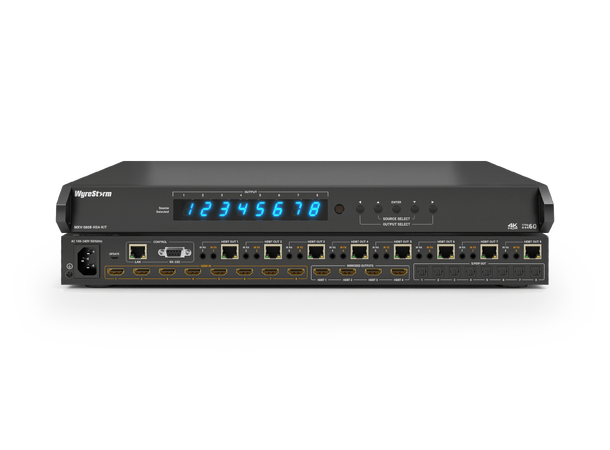 Wyrestorm MXV-0808-H2A-V3 4K60Hz 4:4:4 8x8 HDBaseT™ Matrix | Dolby Vision & HDR 