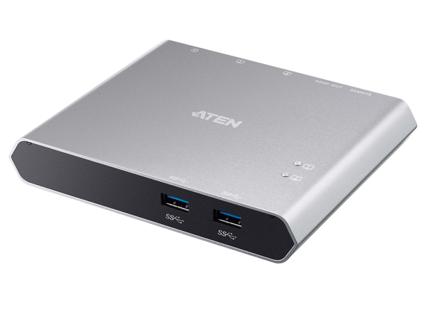 Aten US3310 USB-C KVM Dock Switch Power pass-through 