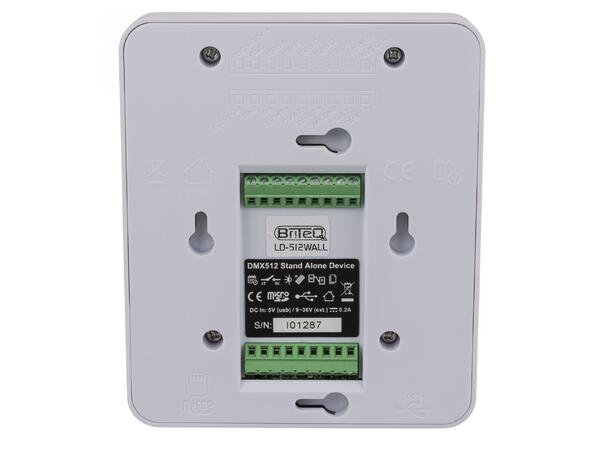 Briteq DMX Interface LD-512WALL+ 512 DMX kanaler veggkontr programmerbar 