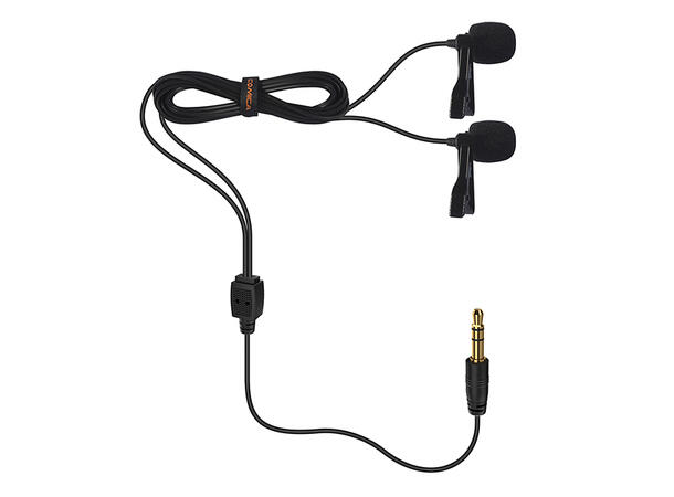 Comica Dual Head Omnidirectional Mic for Smartphone, Camera, and Gopro | 2.5m 