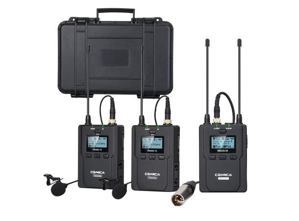 Comica Wireless Microphone Kit Wm300A 2 transmitter and 1 dual receiver 