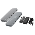 Elivi ORION Docking 2x DP - 65W bundle DisplayLink&#174; |  Space Grey | DisplayPort