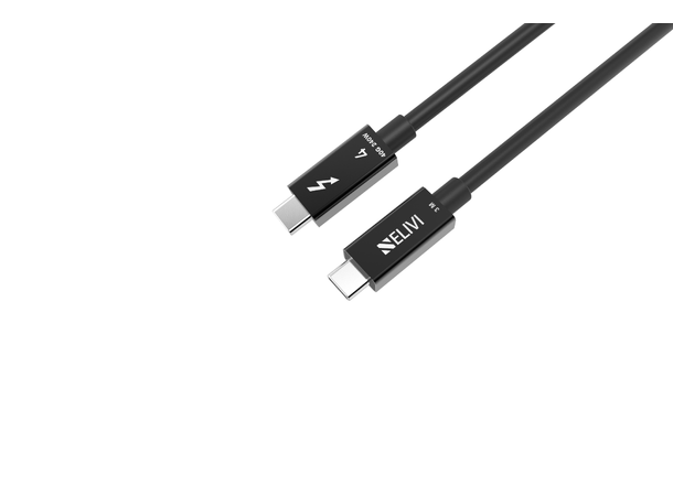 Elivi Thunderbolt 4 kabel 3 m USB-C , 240W , 40Gbps , Svart 