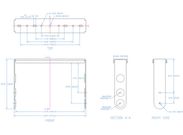Fulcrum Acoustic YK-CX12 Black Mounting brackets CX12 series 