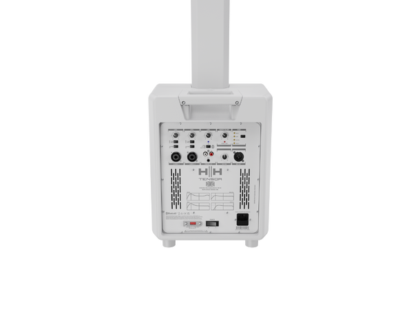 HH Høyttaler Tensor-SOLO Aktiv sett Søyle 6x2,75"  Sub 8" 200W RMS Bag Hvitt 