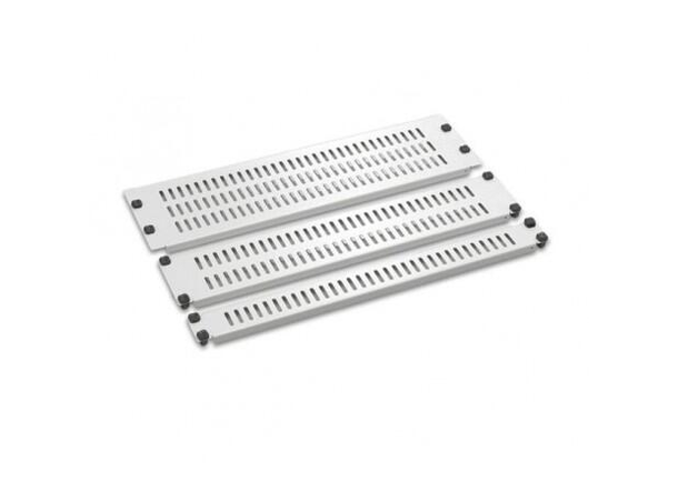 Lande 19" Perforert Blindpanel xU Stål | m/skruer | Grå 