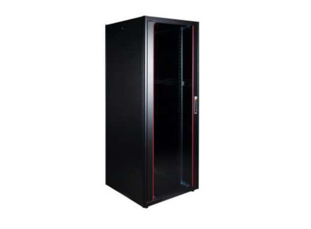 Lande HYPERline Series 42U Flat-packed W800xD1000xH2100 | Black | 900kg | 19" 