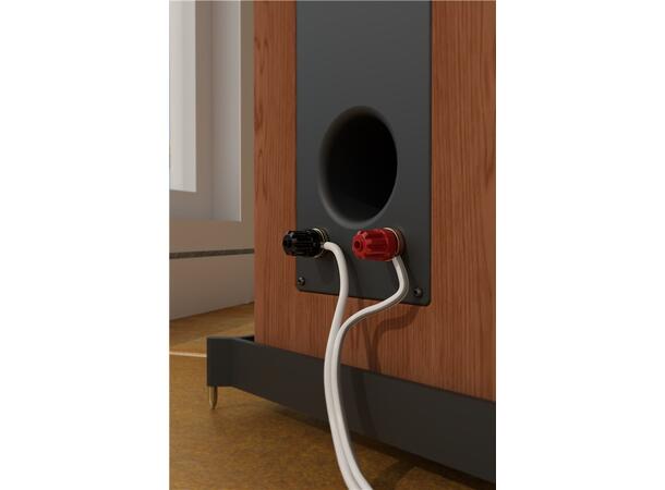 MicroConnect Høyttalerkabel, 100m 2x2,5mm², hvit 