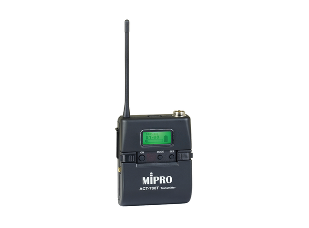 Mipro Pocket transmitter ACT-700T 5UB Chargeable 554-626MHz Belt clip 72MHz 