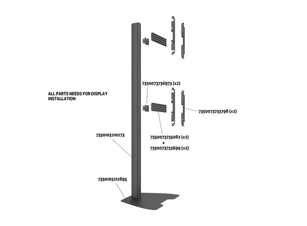 Multibrackets Floorstand Column Pro MBFS C2U 270 Micro Adj* 