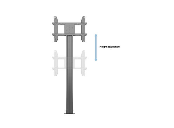 Multibrackets Gulvstativ 210 B2B Svart, 800x400, 75Kg 