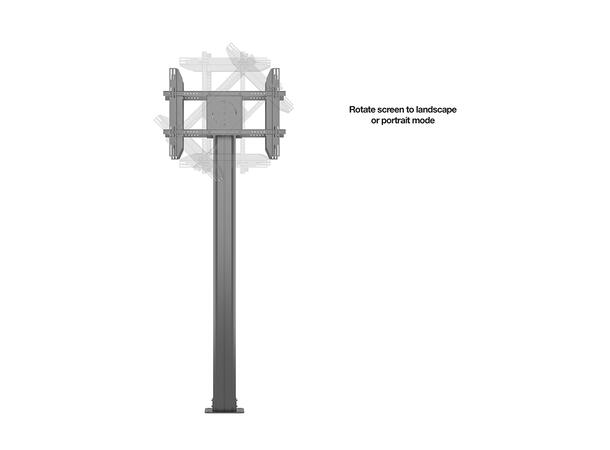 Multibrackets Gulvstativ 210 B2B Svart, 800x400, 75Kg 