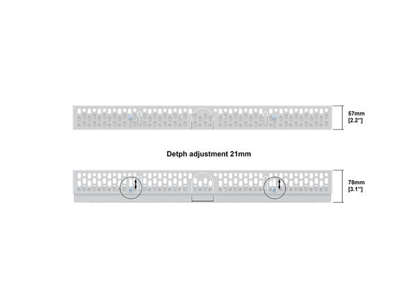 Multibrackets Pro Series - Enclosure 43" Wall Slim Small White 